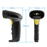 GTCODESTAR Escáner de código de barras de mano Lector de código de barras USB con cable con soporte Escáner de código de barras 1D para escaneo de código de barras láser de almacén