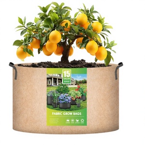 Meilleurs sacs de culture pliables écologiques réutilisables de 15 gallons, couleur beige, lot de 10, en tissu non tissé, pour une aération optimale - Product Image 3