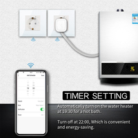 Prise murale intelligente Wifi Zigbee Bingoelec Tuya avec télécommande, panneau en verre trempé, 16A, norme allemande