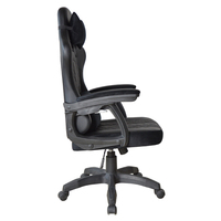 Chine Chaise de bureau de jeu ergonomique noire inclinable confortable personnalisée avec accoudoir à tringlerie amélioré pour la détente