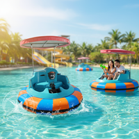 Équipement gonflable de jeu d'eau de bateau de butoir électrique adulte pour le moteur en acier de PE de tour de rivière de parc d'attractions pour l'eau de parcs