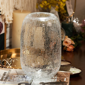 Decoración <span class=keywords><strong>Boreal</strong></span> de mesa para sala de estar, jarrón de vidrio artificial transparente con grietas, estilo europeo, lujoso, bricolaje - Product Image 6