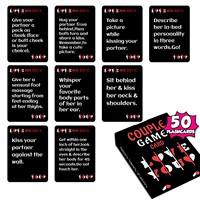 50 cartes de jeu personnalisables pour couples, jeux de société pour les loisirs et les divertissements, écologiques, coins arrondis, design portable