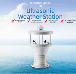 Medidor ultrasónico de velocidad y dirección del viento Toprie, <span class=keywords><strong>radar</strong></span> de monitoreo de temperatura, humedad, lluvia y presión. - Product Image 6