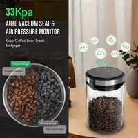 Boîtes à café sous vide avec couvercles hermétiques Boîte de stockage automatique à écran tactile sous vide et d'arrêt 33Kpa