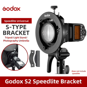 Godox S2 Bowens Gắn Đèn Flash S-Loại Chủ Khung Giá Cho Godox V1 V860II AD200 AD400PRO Speedlite Flash Snoot <span class=keywords><strong>Softbox</strong></span> - Product Image 3