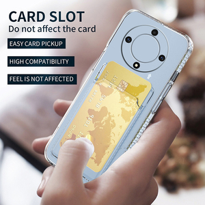 <span class=keywords><strong>เคส</strong></span>โทรศัพท์แบบกระเป๋ามีช่องเสียบบัตรสำหรับ Honor Magic6 Magic 5 4 Lite X9a X40 X50 5G ใสกันกระแทกกรอบนิ่ม - Product Image 3