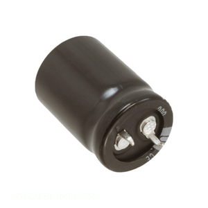 ตัวแทนจำหน่ายอย่างเป็นทางการ LGG2Z561MELZ30 ตัวเก็บประจุแบบ Through Hole CAP ALUM 560UF 20% 180V SNAP TH 560 uF - Product Image 1