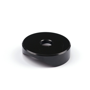 Entretoise courbée <span class=keywords><strong>en</strong></span> nylon <span class=keywords><strong>noir</strong></span> sur mesure pour tube rond, usinée CNC, fixation pour meubles - Product Image 3