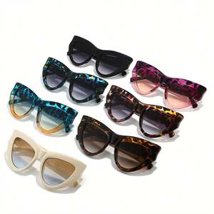 Gafas de Sol Personalizadas con Logotipo 2026, Modernas, para Hombre y Mujer, con Estampado de Leopardo Colorido, Protección UV400, Montura Grande, Estilo Ojo de Gato - Product Image 3