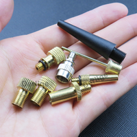 Aiguille de pompe à ballon, adaptateur de valve DV SV AV, adaptateurs de valve Presta Schrader pour vélo
