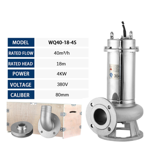 QY Pompe de broyeur d'eaux usées électrique Pompe à eaux usées submersible chimique avec couteau de coupe - Product Image 3