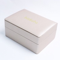 Boîte à montre personnalisée en cuir PU, boîte à montre universelle avec doublure en velours, boîte à montre et bracelet, emballage cadeau