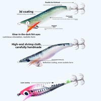 7cm 2.5호 3.0호 3.5호 야광 새우 미끼 갑오징어 주꾸미 루어 에기 지그 야광 눈 에기 루어 낚시 미끼