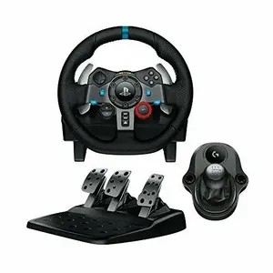100% Original G920 Joystick + Shifter Bundle, Volante de Acero Inoxidable con Botones Táctiles y Soporte para Teléfono Logitech - Product Image 1