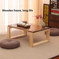 Chine Fabrication professionnelle Table basse pliable en bambou Tatami Table basse japonaise au sol Petite table basse