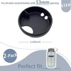 Protector contra salpicaduras de silicona para <span class=keywords><strong>Nalgene</strong></span>, 32 oz, tapa de boca ancha, protector contra salpicaduras, silicona para botellas de agua <span class=keywords><strong>Nalgene</strong></span>, accesorio - Product Image 2