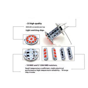 Nouvelles ampoules LED 12V à lentille transparente super lumineuses pour feux de freinage, clignotants et feux de recul pour voitures 33SMD 1157/1156/7440/7443T25 - Product Image 3