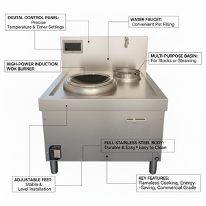Cuisinière à Induction Cuisinière électrique sans gaz Cuisinière à Induction commerciale Cuisinière à Induction universelleCuisinière à Induction électrique - Product Image 5
