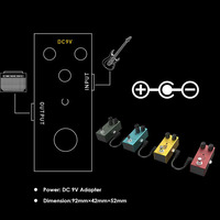 Mini-pédale pour effets de guitare électrique, effet de distorsion