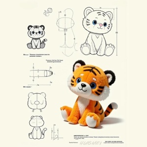 Juguete de Peluche de Franela con Diseño Personalizado, Animal de Peluche, Fabricación Directa de Fábrica ODM con Logotipo, Venta al por Mayor, Alivio del Estrés, Regalo de Cumpleaños - Product Image 1