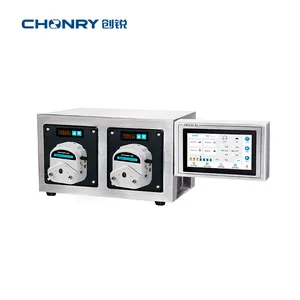 UTF01 Multi-channel PLC Control 5ml 10ml 20ml 30ml 50ml 4 Nozzles Peristaltic Pump Filling System For Packing Production Line