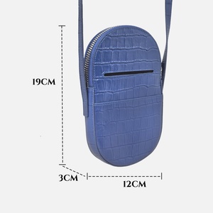 OEM ODM personalizzato goffrato modello di coccodrillo in vera pelle da donna con <span class=keywords><strong>cellulare</strong></span> a tracolla borse a tracolla da donna Mini borse da donna - Product Image 4