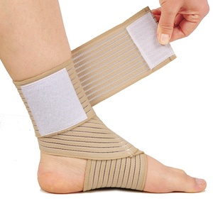 Attelle de cheville élastique beige multifonctionnelle pour le basketball, le football, la course à pied et la protection contre les entorses - Product Image 1