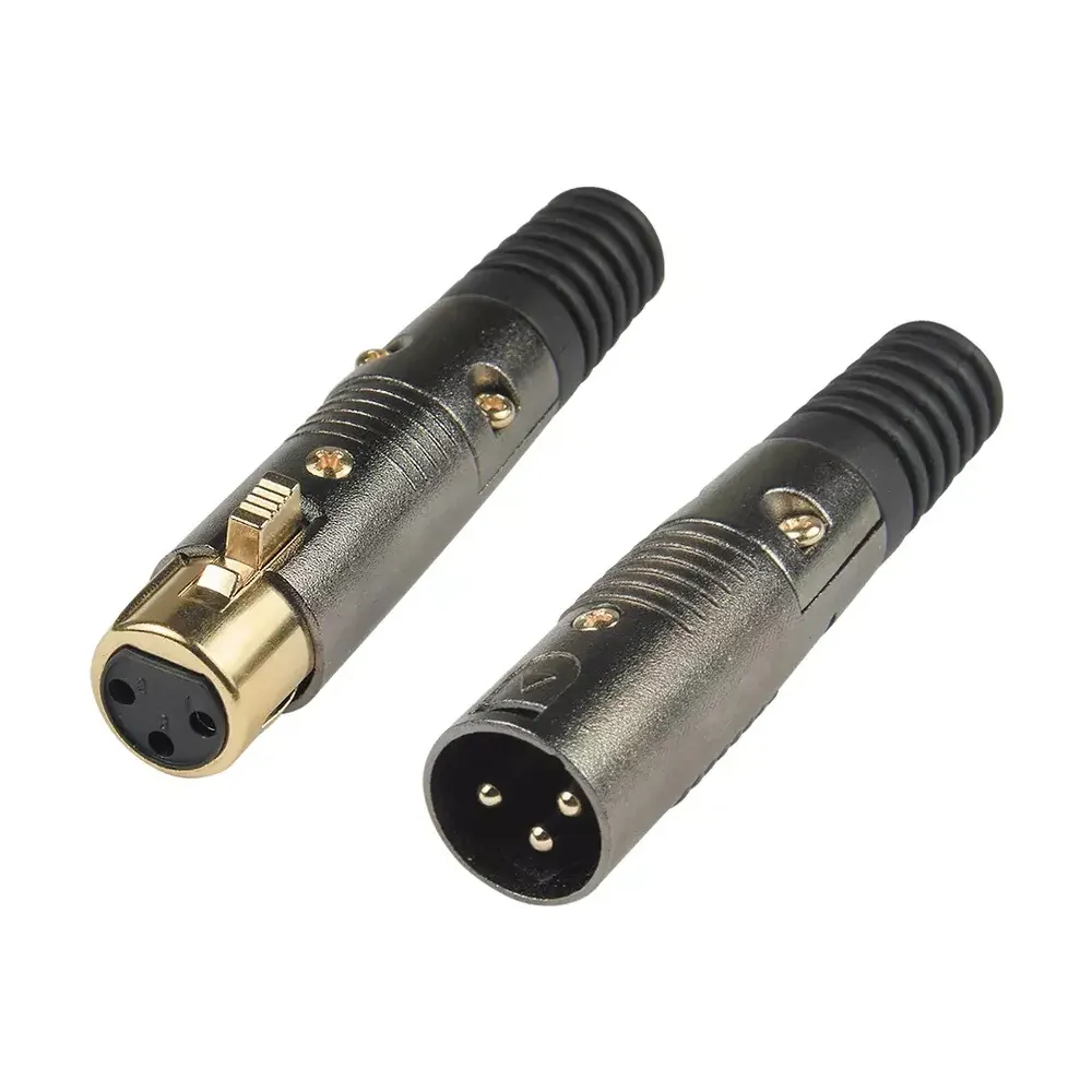 Chất lượng tuyệt vời XLR nối cable Mount nữ Nickel plated 3pin XLR nối