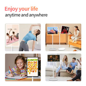 Moniteur TV intelligent portable Android 13, 32 pouces, écran LCD FHD multi-touch, support, batterie, sans fil, miroir, réglable, Loj-2765 - Product Image 4