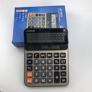 Joinus Js 8822 12 Digit Electronic Calculator Dual Power Office Financial Use - Product Image 1