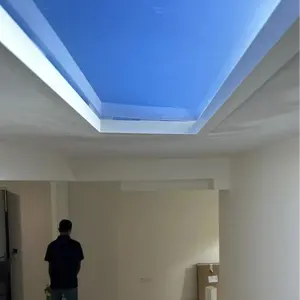 방에 자연 푸른 하늘 조명 실제 3D 비전 푸른 하늘 LED 패널 인공 채광창 패널 조명