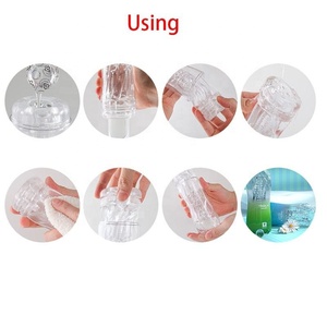 Copo Masturbador Transparente para Treinamento, Brinquedo Masculino, Produtos Sexuais Adultos, Copo Portátil Manual para Avião - Product Image 5