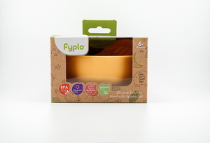 Nouveauté : bol et cuillère en silicone recyclé, sans BPA, vaisselle manuelle biodégradable pour l'alimentation des bébés - Product Image 4