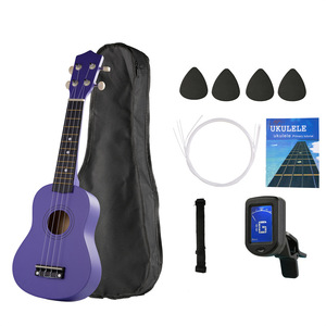 Acoustic Guitar Beginners Four <b>String</b> Hawaiian Wooden Portable Matte Finish Basswood Fretboard 21/23 Inch Lightweight Unisex - Product Image 5