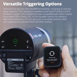 Flash de Estudio Profesional <span class=keywords><strong>GODOX</strong></span> AD300Pro II <span class=keywords><strong>AD300</strong></span> <span class=keywords><strong>Pro</strong></span> II TTL HSS para Exteriores, 300W de Potencia con Luz de Modelado Bicolor - Product Image 5