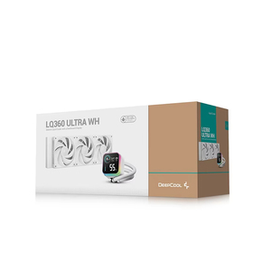 Refroidisseur liquide pour processeur DeepCool LQ360 Ultra WH/BK, refroidissement par eau ARGB, écran LCD 360 mm, refroidisseur AIO pour processeur, refroidissement pour ordinateur de jeu - Product Image 1