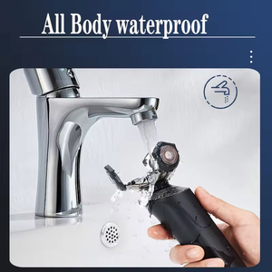 Nueva afeitadora eléctrica inteligente de alta potencia con pantalla LCD, recargable, lavable en todo el cuerpo, para barba. - Product Image 4