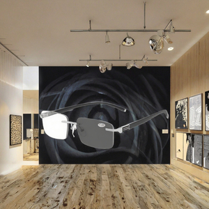 <span class=keywords><strong>Gafas</strong></span> Unisex sin Montura Fotocromáticas para <span class=keywords><strong>Presbicia</strong></span> <span class=keywords><strong>con</strong></span> Marco de Acetato, <span class=keywords><strong>Filtro</strong></span> de Luz <span class=keywords><strong>Azul</strong></span>, Estilo Cuadrado - Product Image 3