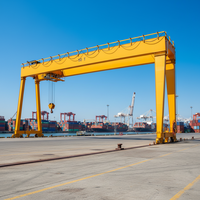 Grue portique mobile motorisée avec moteur, commande au sol/à distance, capacité de 5 à 20 tonnes, hauteur de levage de 10 m