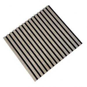 Panneau acoustique en bois à lattes Akupanel au design moderne avec placage naturel NRC 1.0 Écologique Capacité de conception graphique 3D - Product Image 4