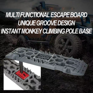 2 Stück Anti-Rutsch-Rettungs-Flucht brett Crawler Autoteile Offroad-Fahrzeuge/Autos/Pickups/SUVs/RVs Notfall werkzeuge mit Matten zubehör - Product Image 3