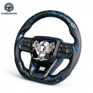 พวงมาลัยหนังคาร์บอนไฟเบอร์แบบกำหนดเองสำหรับ Hilux Land Cruiser Prado Corolla สไตล์สปอร์ต - Product Image 3