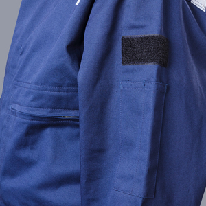 ชุดทํางานผ้าฝ้ายทนไฟ 260 แกรม <span class=keywords><strong>FR</strong></span> เสื้อผ้าป้องกันไฟฟ้าสถิตย์สารหน่วงไฟ - Product Image 4