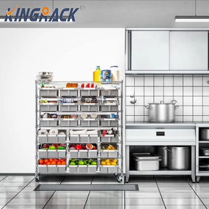 Étagère de rangement de cuisine robuste à 7 niveaux 22 bacs Organisateur de garde-manger/bureau réglable avec supports de rangement classés - Product Image 4