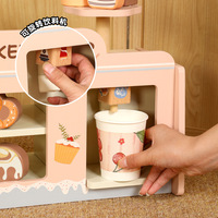 Juego de Juguetes Educativos de Madera para Niños y Niñas, Simulación de Panadería, Divertido y Bonito, con Accesorios de Cocina