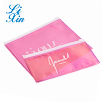 Sac à fermeture éclair de bijoux cosmétiques transparents en pvc personnalisé logo imprimé