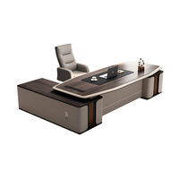 Ensemble Bureau et Fauteuil de Direction Robuste et Commercialisable : Design Élégant pour Table d'Ordinateur, Confort et Fonctionnalité
