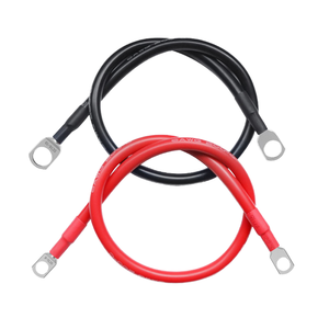 6awg <b>Battery</b> Inverter <b>Cable</b> Terminals 0.5m Stranded Copper Wire Connector Silicone Silica Gel Insulation Low Voltage 600V 16mm - Product Image 1