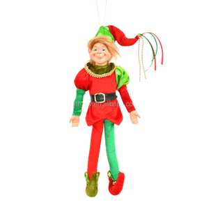 Bambola Elfo <span class=keywords><strong>di</strong></span> <span class=keywords><strong>Natale</strong></span> da 14,5 pollici, Giocattolo Elfo per Bambini o Decorazione, Mini Bambole Giocattolo, Piccoli Elfi da Scrivania con Gambe Pendenti, Bambola <span class=keywords><strong>di</strong></span> <span class=keywords><strong>Natale</strong></span> - Product Image 6